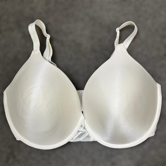 Lilyette Push Up Bra 38DD Ivory Underwire Padded Lace 871 Adjustable Intimates - Picture 1 of 8